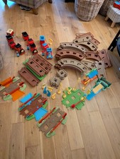 Elc Happyland Train Set Bundle - Mega Trains Carriages And Various Track bits. 