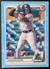 2020 Bowman Draft Jerar Encarnacion #BD-185 Sky Blue Parallel /499 Marlins