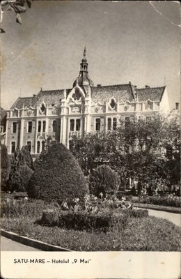 Hotelul 9 Mai Satu Mare Romania vintage postcard x146
