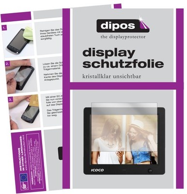 6x Schutzfolie klar für Icoco 8 Zoll Digitaler Bilderrahmen Displayschutzfolie