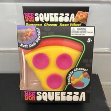 Share AUTHENTIC NeeDoh SQUEEZZA Pizza Slice Squishy Soft Doh OrangeCrust YellowC