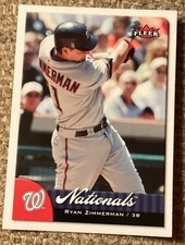 RYAN ZIMMERMAN #7 2007 Fleer Baseball Washington Nationals