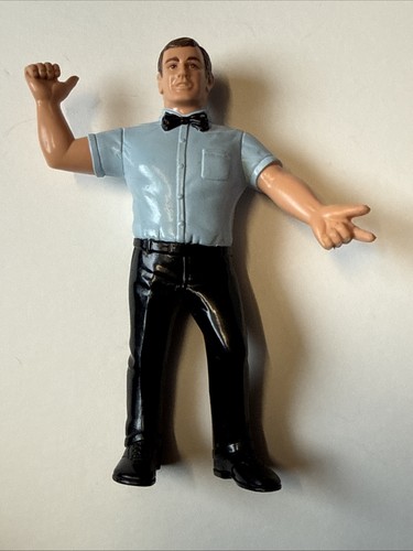  WWF LJN Superstars 1987 Blue Shirt Referee Wrestl...