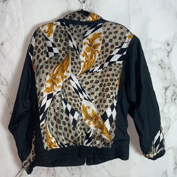 Chaqueta East West de colección estampado barroco a cuadros leopardo. pequeño - HHHH Foto 3 de 3