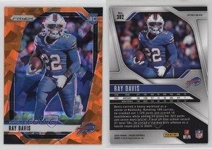 2024 Panini Prizm Rookies Orange Ice Prizm Ray Davis #382 Rookie RC