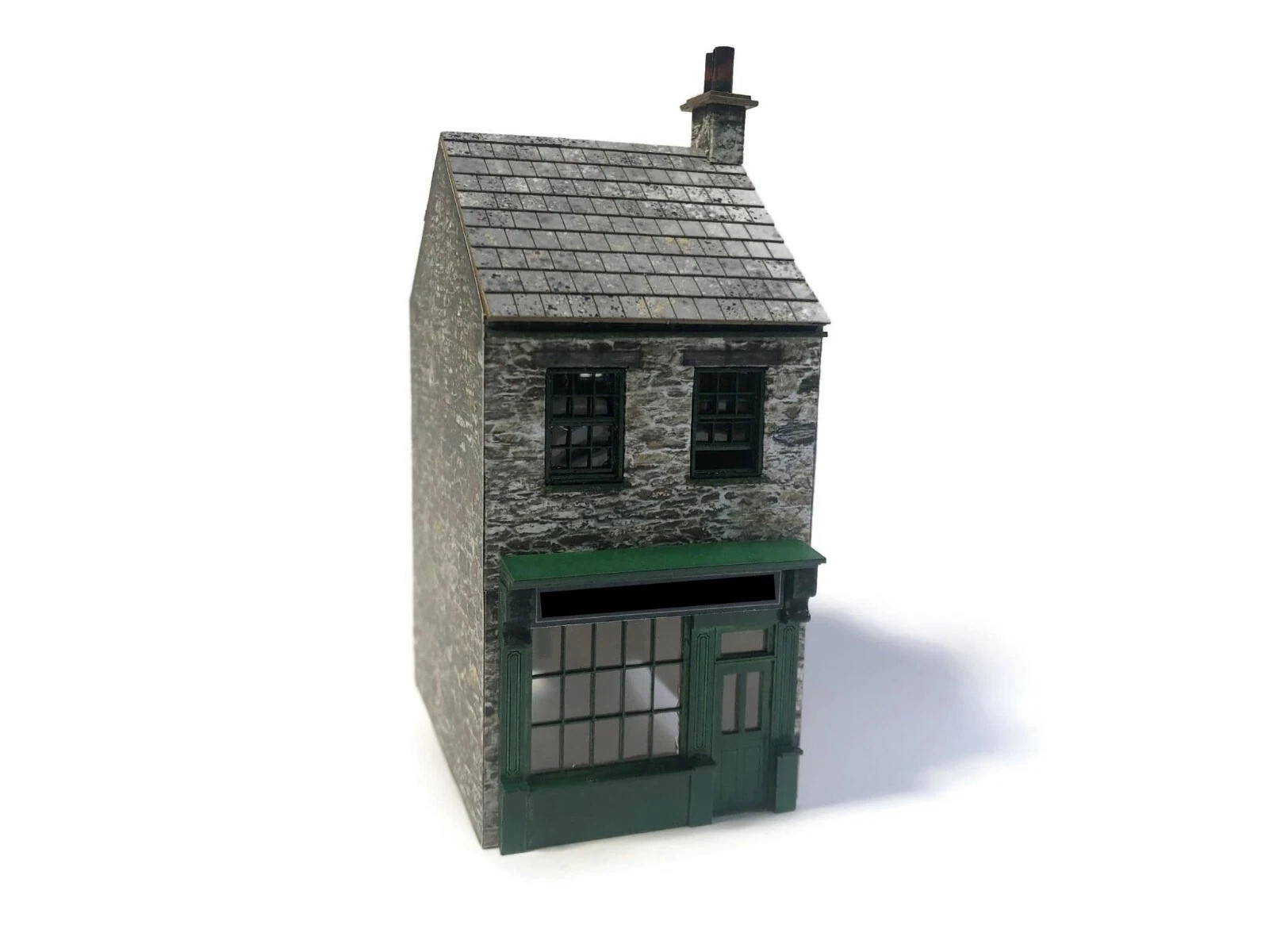 Period Terraced Shop L/H Door Laser Cut Kit for OO Gauge Model Railway KX066 SMS