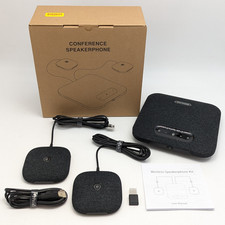 PolaTab Confrence Speaker & Two Microphones - Ethernet/Bluetooth/USB - Black