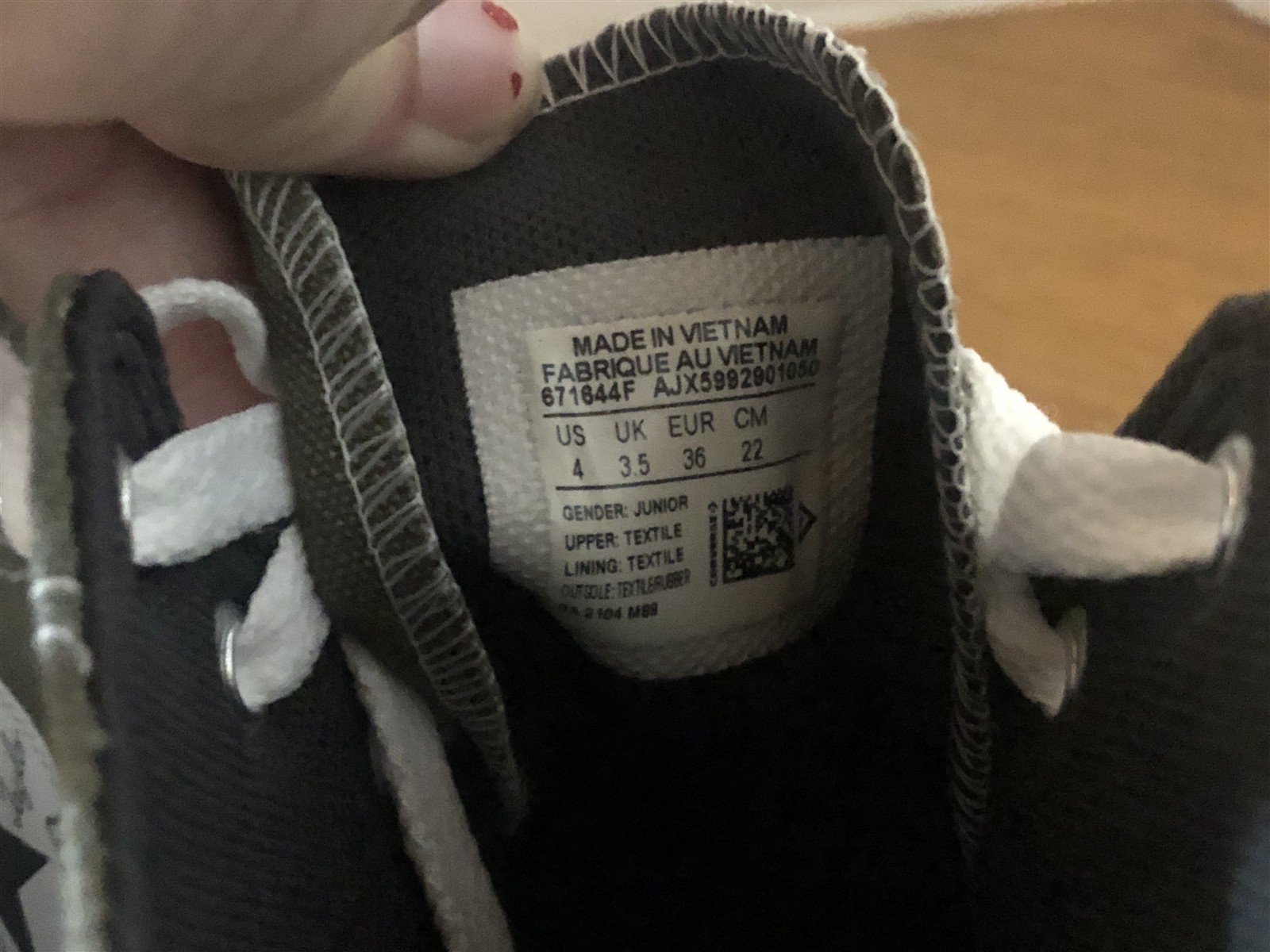 Converse Hi Field Surplus Olive Chuck Taylor Hi Top Sneakers Junior Size 4  thumbnail 6