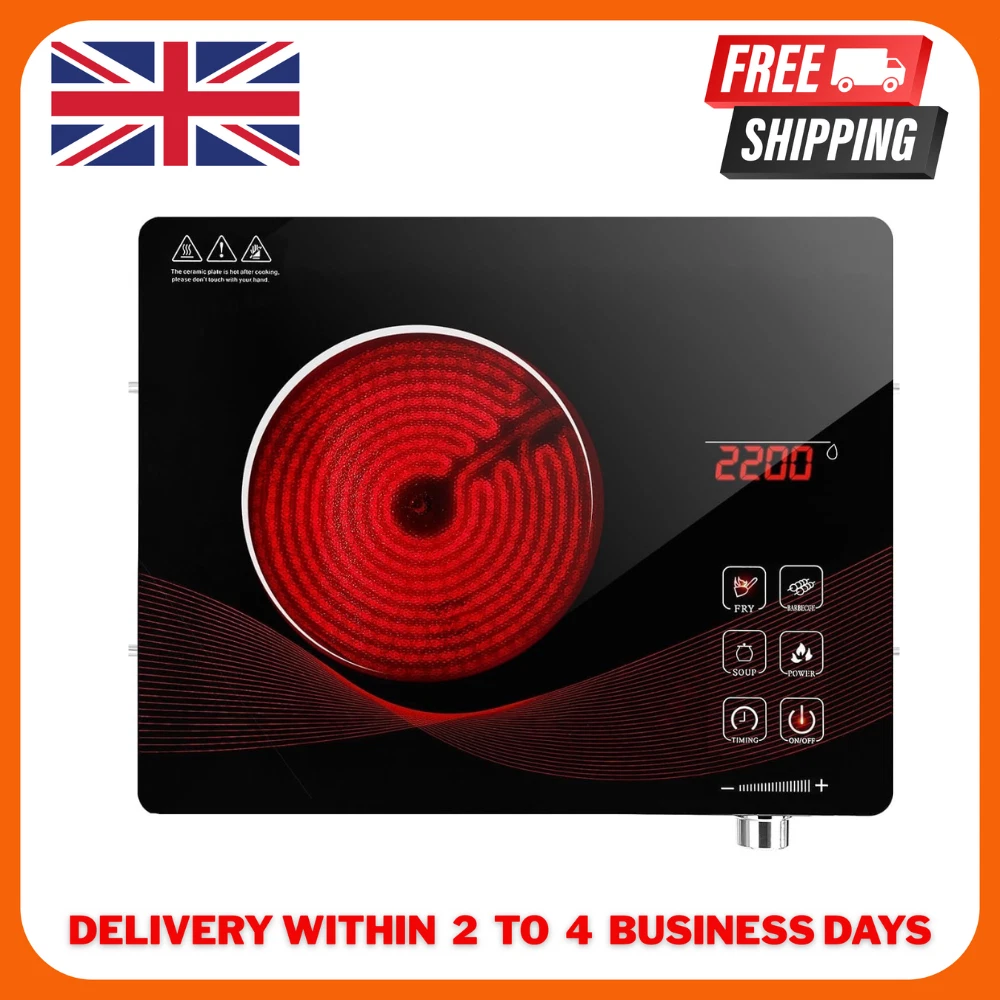 Cooking Hob Burner Camping Stove Hot Plate Electric Cooker Glass Ceramic Stove
Opens in a new window