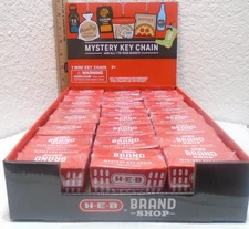 H-E-B Mystery Key Chain 24 boxes  sealed GREAT FOR STOCKING STUFFERS