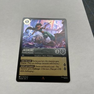 Jasmine Fearless Princess 178 / 204 Lorcana Fabled Rare Cold Foil