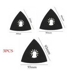 3x Triangular Sanding Pad Multi Tool Oscillating Sander Saw Blade Pad For DeWalt