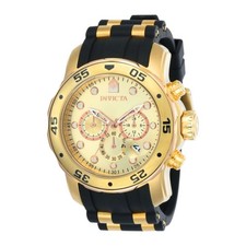 Invicta Pro Diver Scuba Men's Quartz Black Rubber Watch 17884