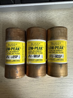 LPJ-60SP Low-Peak 60 Amp 600V Fuse Class J
