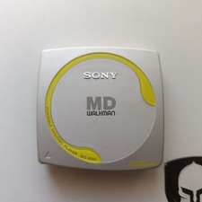 Sony MZ-E80 MD Walkman MiniDisc Player White and Yellow Portable MD Player Used