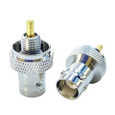 2x BNC Female Test Antenna Adapter 50 Ohm for Motorola GP300 HT750 HT1250 EX600