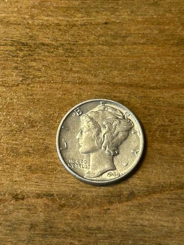 1944 Mercury Dime AU