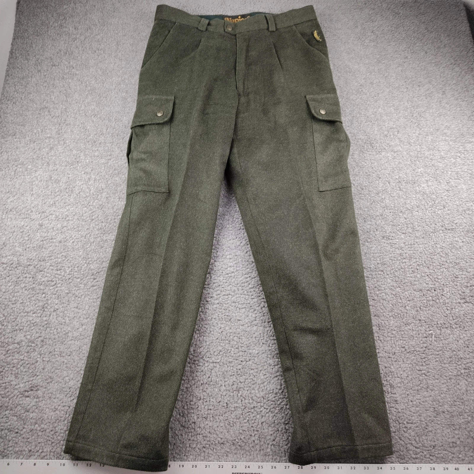 Vintage Napier of London Rain Soden Wool Alpaca Sz 34 Hunting Cargo Pants Italy