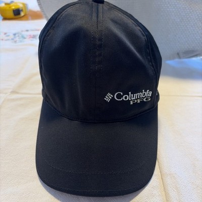 Columbia PFG Polyester Hat S/M excellent Condition Black White Letters Unisex