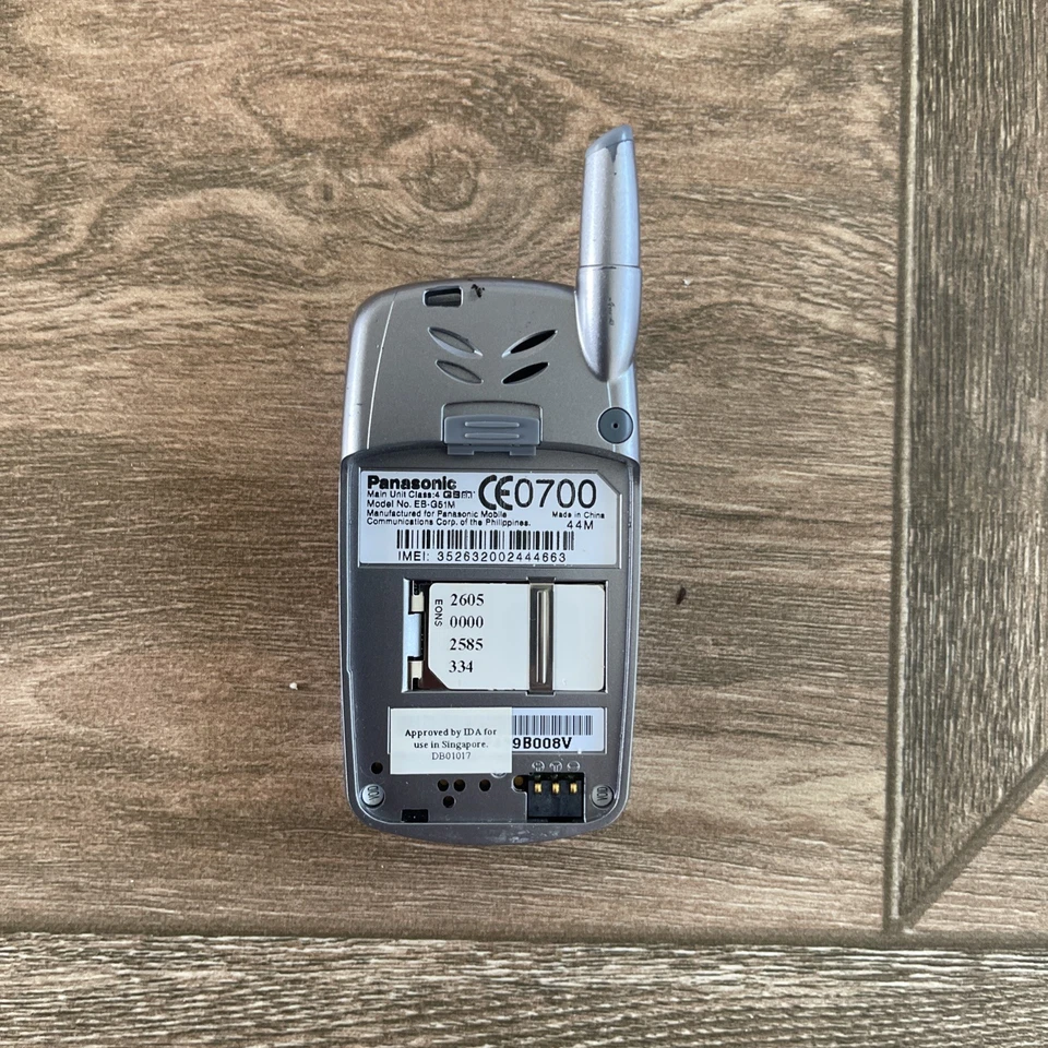 Mini teléfono móvil Panasonic EB-G51M SIN PROBAR sin CARGADOR g50 a100 azul———20 Foto 2 de 4