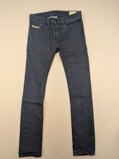 Jeans Diesel Thavar Uomo 30x30 Blu Slim Fit Elasticizzato Denim Designer 0847E