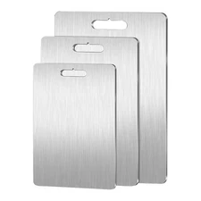 Titanium Cutting Board Double-Sided Titanium Cutting Boards for Kitchen Camping