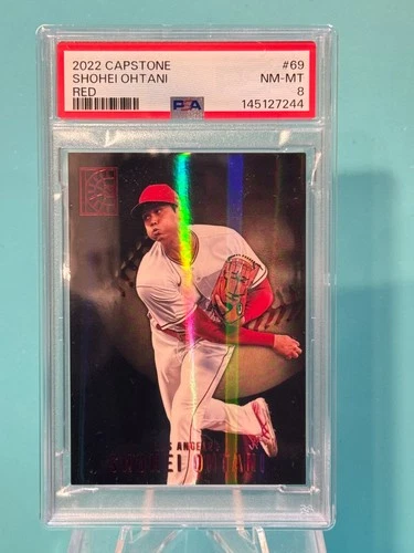 2022 Panini Capstone - Red - Shohei Ohtani #69 - PSA 8 (Pop 4)