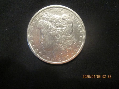1890p Morgan silver $1 90% silver, AU condition