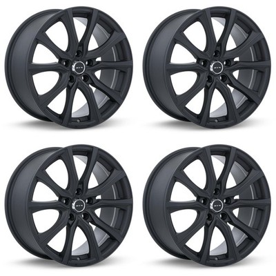 Set of 4 17in Black Alloy Wheel Rims for 2005+ Saab, RTXA36A 17x7.5 5x110 ET38 5