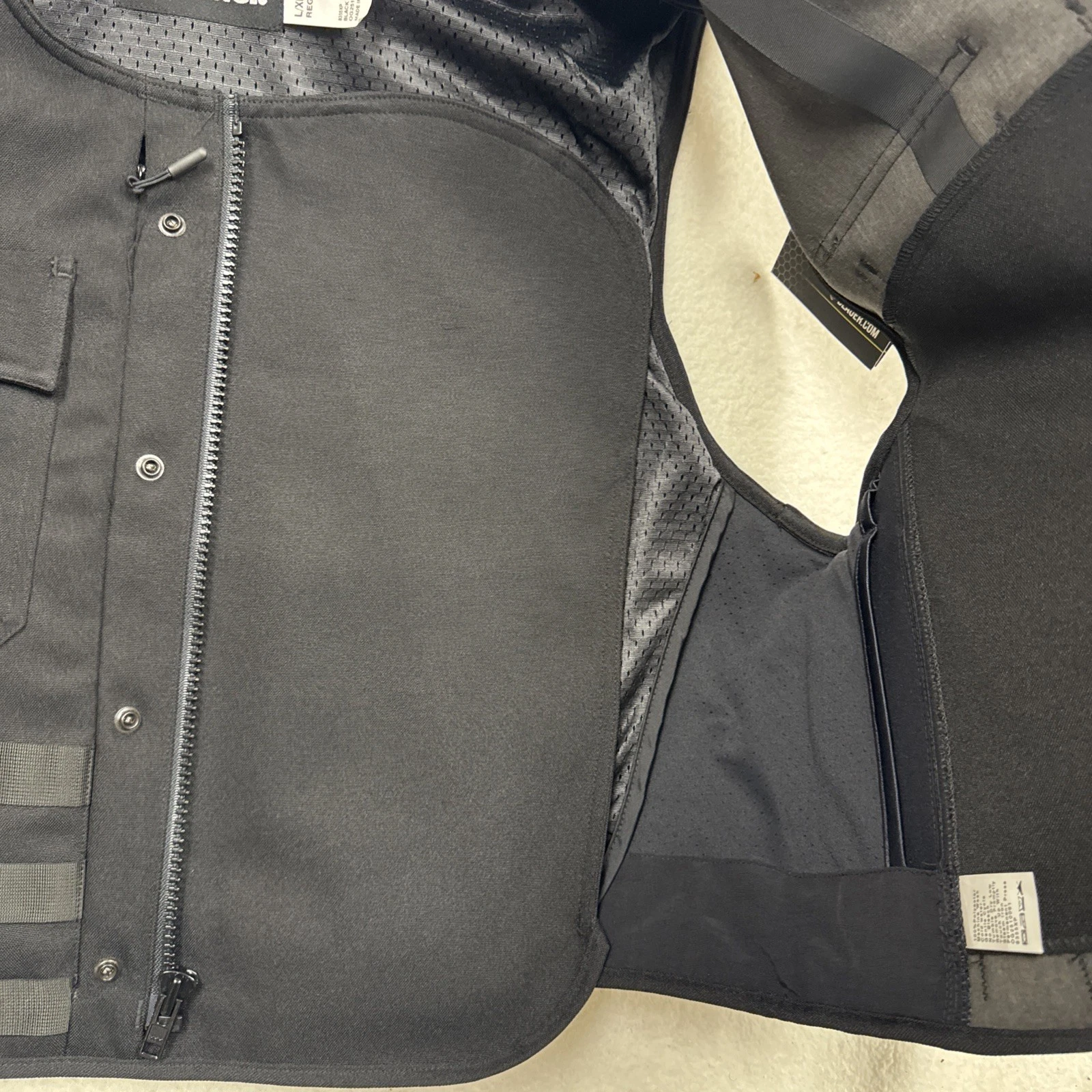 Blauer Zip Front ArmorSkin 8355XP Tactical Outer Vest Carrier BLACK L/XL Regular - product detail image 6