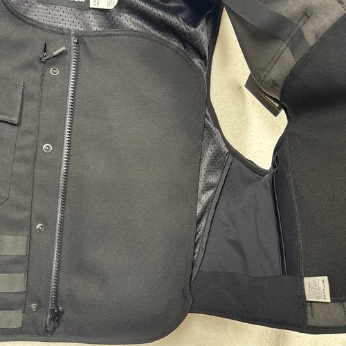 Blauer Zip Front ArmorSkin 8355XP Tactical Outer Vest Carrier BLACK L/XL Regular image 6