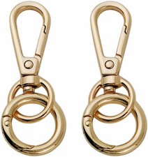 Key-Chain with Quick-Release Spring Clip Keyrings - Car Keychain for Men or Wome