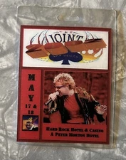 2002 SAMMY HAGAR THE JOINT HARD ROCK HOTEL BACKSTAGE PASS
