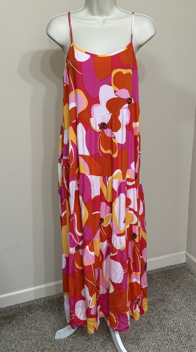 anrabess maxi dress ANRABESS Women's Floral V-Neck A-Line Maxi Dress