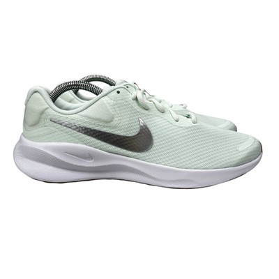 Nike Revolution 7 Barely Green Metallic Silver Shoes FB2208-303 Women's Size 10