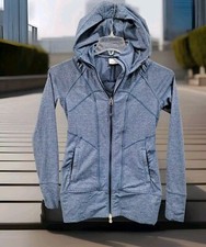Athleta Women's XXS Rishi Fitted Hooded Full Zip Jacket Blue Hoodie Style 943066