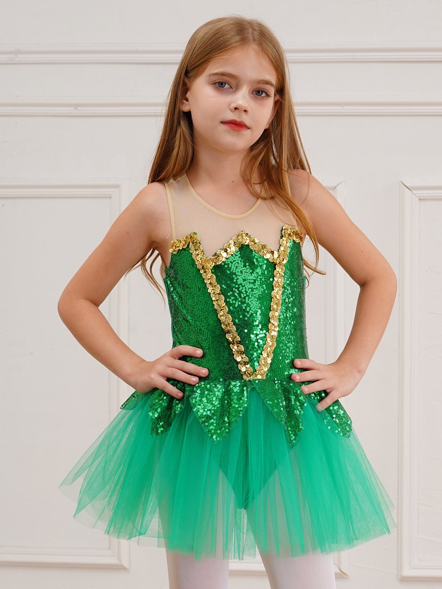 Princess Tiana Dress Costume For Girls 3-4T - Halloween Birthday Party Outfit With Crown, Wand, Necklace, Gloves & Accessories