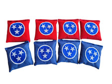 Tennessee Flag Full Size regulation cornhole bags bean bag toss duck canvas bags