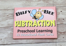 Subtraction - Busy Bee Preschool Learning - 52 Educational Flash Cards