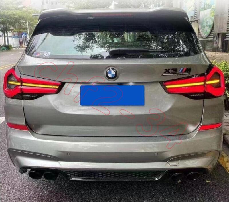 Fit For BMW X3 G01 2018-2021 LED Smoked Black Left + Right Rear