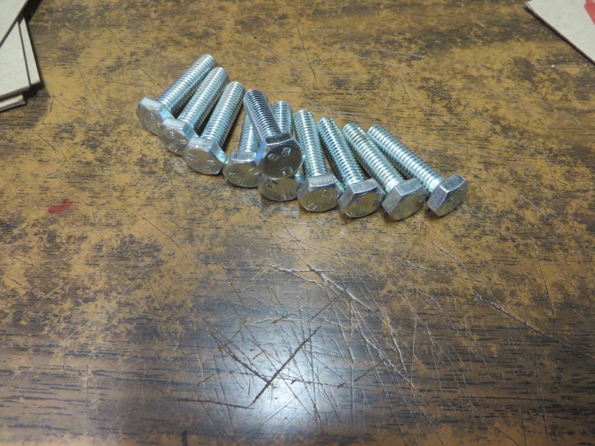 METRIC HARDENED 3F-8.8 HEX BOLT M-6x1.0 new BOLT PACKAGE 10 PIECES