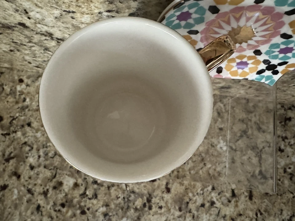 Taza de café de cerámica Nazar Evil Eye 200 ml Hamsa platillo de mano plato taza bebida taza de té Foto 3 de 4