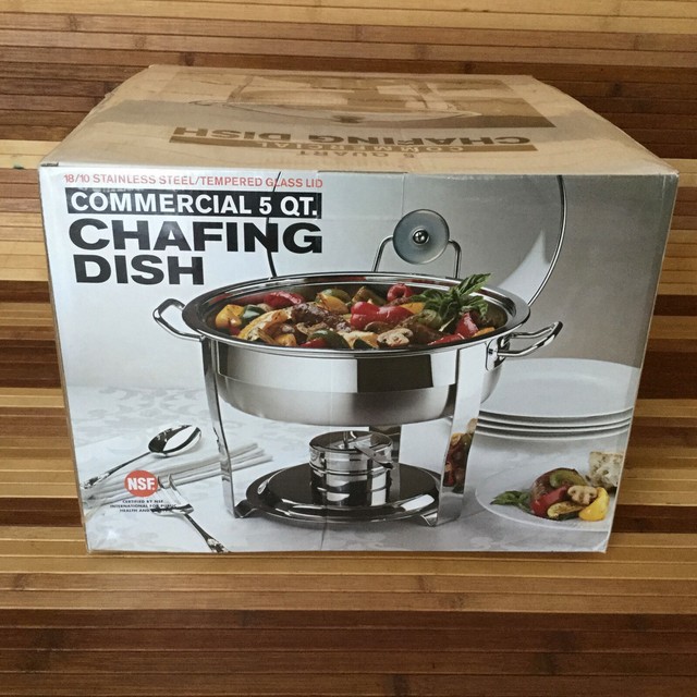 Seville Classics Chafing Dish 5 QT Stainless Steel Model 14015