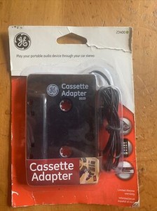 GE Cassette Mini Plug Audio Play Tape Adapter Car Stereo Converter New   