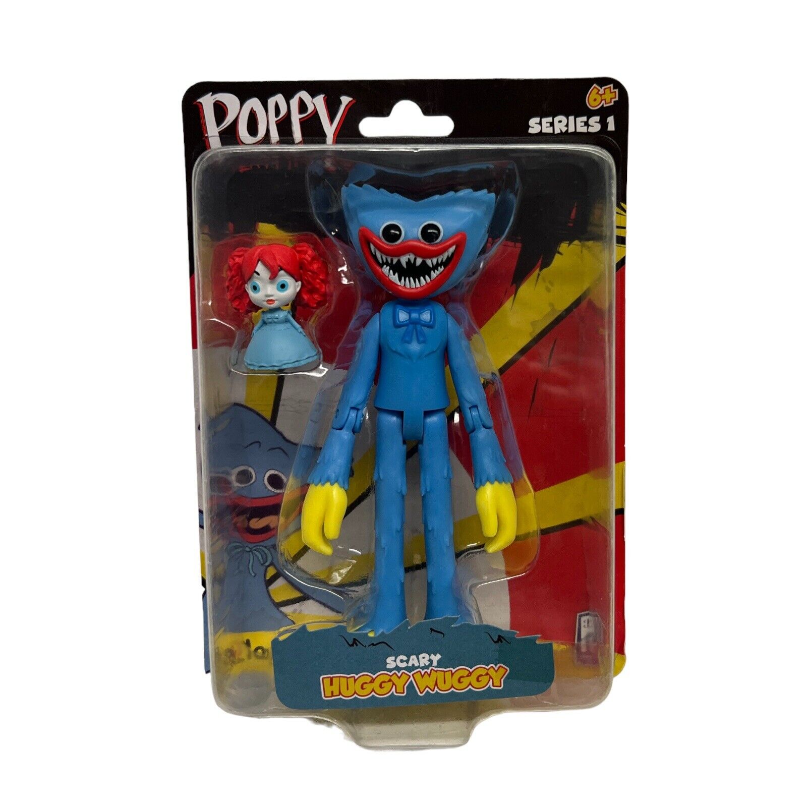 Poppy Playtime Scary AF Huggy Wuggy 5 Tall Posable Action Figure, Series 1  new