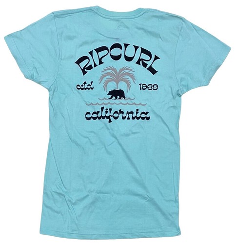 Rip Curl Wettie Passage Icon T-Shirt In Light Navy - FREE* Shipping
