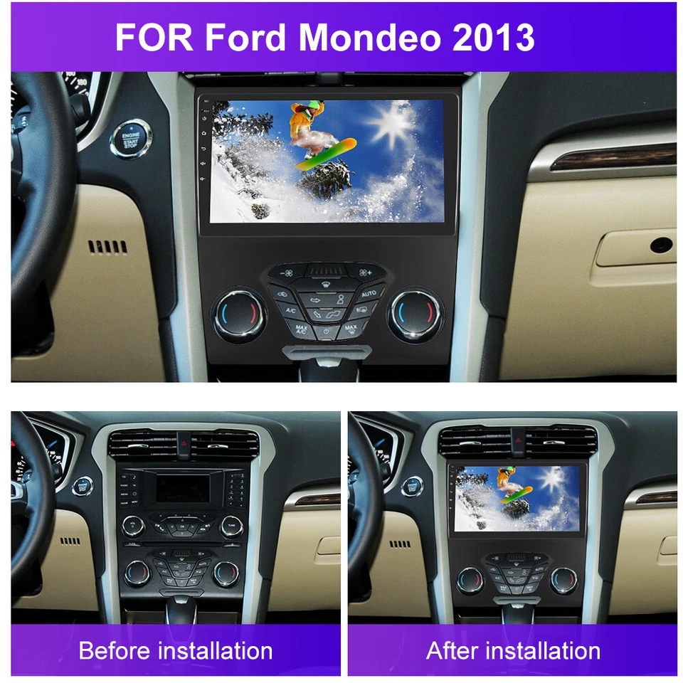 For Ford Fusion Mondeo 2013-2020 9" Android 15 Car Stereo Radio GPS Navi Carplay - Image 2 of 4
