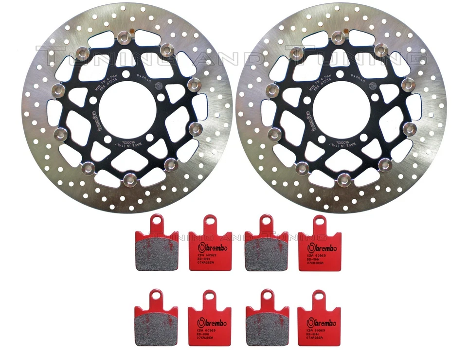 Disques frein avant BREMBO+Plaquettes SA POUR KAWASAKI Z 750 R 2011 2012 12 - Photo 1/1