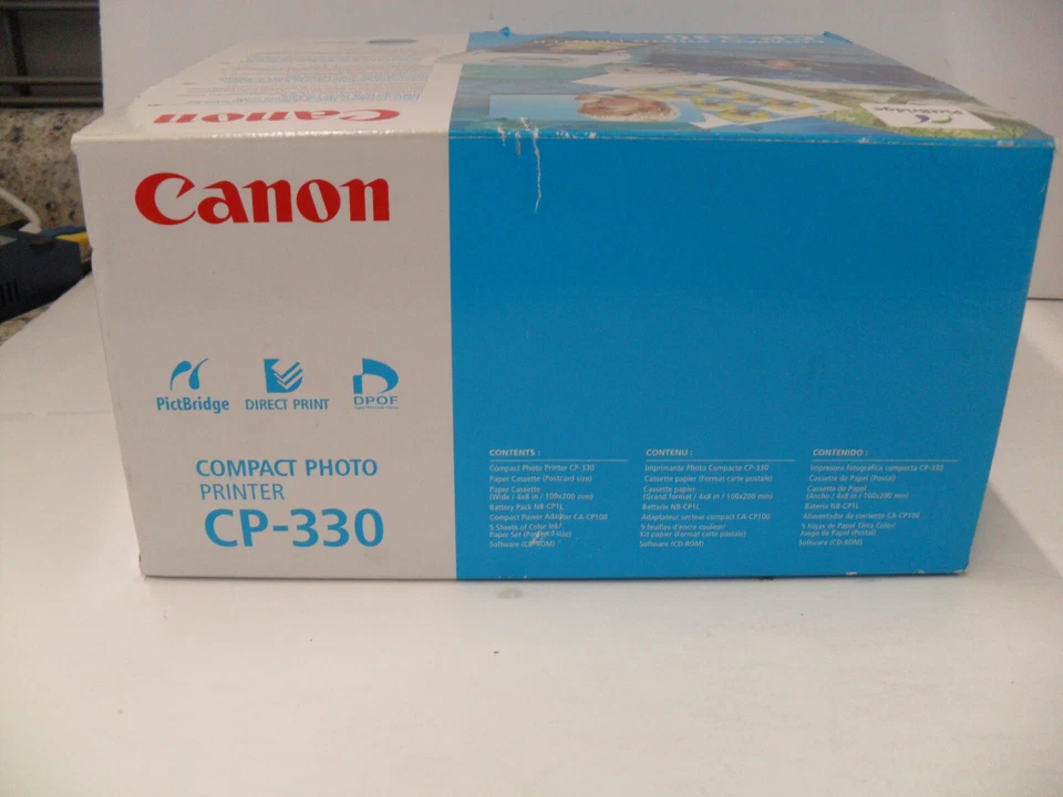Canon CP-330 Digital Photo Thermal Printer with paper - Image 2 of 4