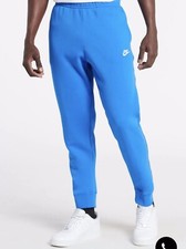 Nike NSW Sportswear Club Fleece Joggers Signal Blue/White Mens Sz 3XL BV2671-403